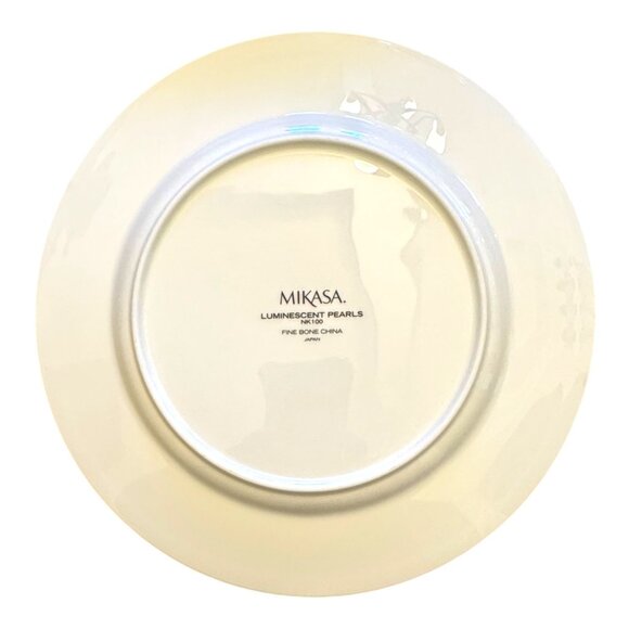 Mikasa Luminescent Pearls Fine Bone China 10.5" Dinner Plates Set Of 4 - Picture 4 of 5